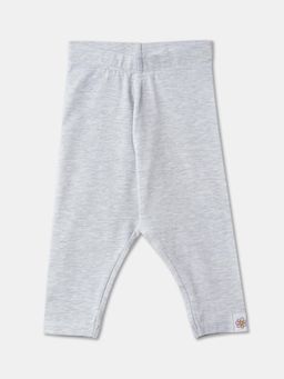 R&B - Cotton Blend Slim Fit Full Length Pull On Girls Pant-Grey