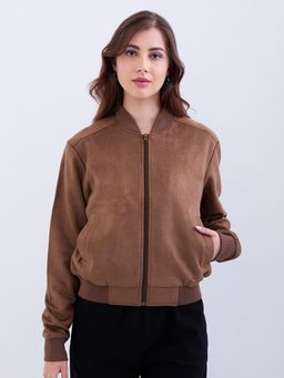 Spykar - Brown Regular Fit Casual Jackets For Women