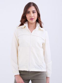Spykar - Off White Regular Fit Casual Jackets For Women