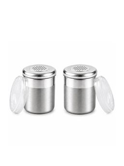 Culinex by thinKitchen - 2 Pcs x 120ml Powder Shaker Set with Lid for Sugar, Cocoa (Pack of 2)
