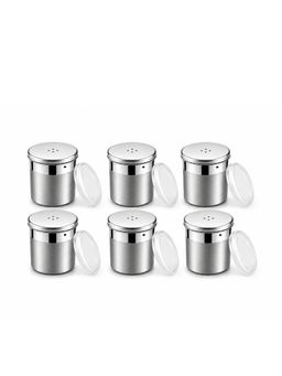 Culinex by thinKitchen - 6 Pcs x 120ml Mini Salt Dispenser Set, Dual Finish Shaker (Pack of 6)