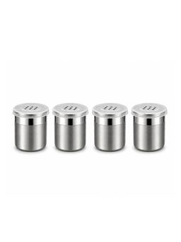 Culinex by thinKitchen - 4 Pcs x 100ml Coarse Spice Shaker Set with Lid, Dual Finish (Pack of 4)