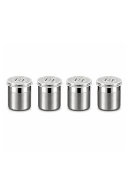 Culinex by thinKitchen - 4 Pcs x 120ml Coarse Spice Shaker Set with Lid, Dual Finish (Pack of 4)