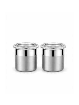 Culinex by thinKitchen - 18/8 SS 2 Pcs x 100ml Airtight Storage Jar Set with Acrylic Lid (Pack of 2)