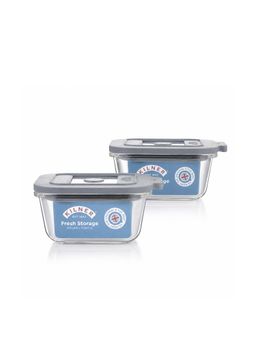 Kilner - 2 Pcs x 1.5L Airtight Glass Food Storage Container, Oven and Freezer Safe (Pack of 2)