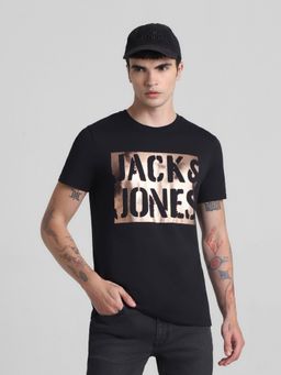 Jack & Jones - Black Slim Fit T-Shirt