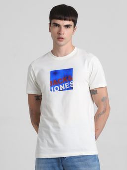 Jack & Jones - White Slim Fit T-Shirt