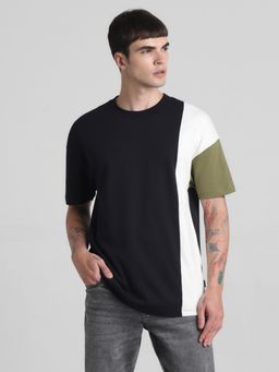 Jack & Jones - Black Oversized Drop Shoulder T-Shirt