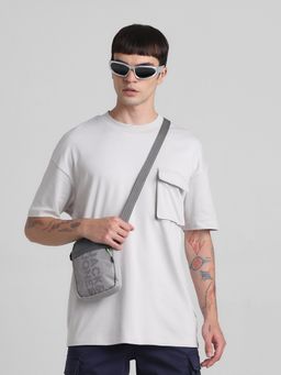 Jack & Jones - Grey Oversized Drop Shoulder T-Shirt