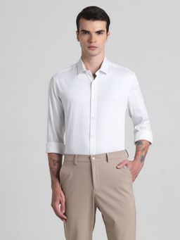 Jack & Jones - White Slim Fit Stretch Shirt