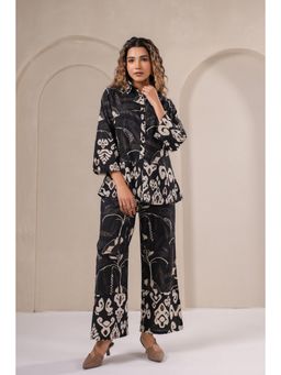 Mamicha - Black Midnight Folk Co-Ord Set