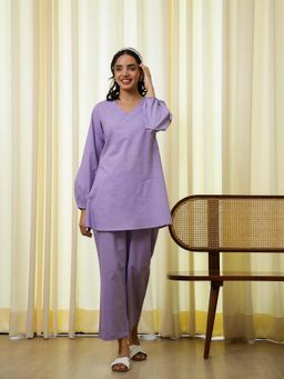 Mamicha - Purple Minimal Muse Co-Ord Set