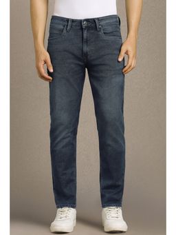 Louis Philippe - Men Blue Mid Regular Fit Jeans