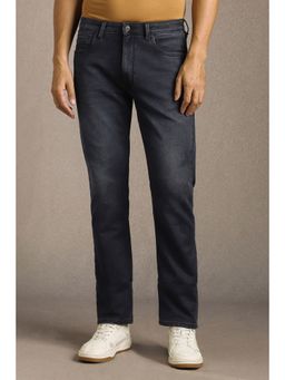 Louis Philippe - Men Navy Mid Regular Fit Jeans