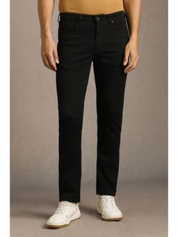 Louis Philippe - Men Black Dark Regular Fit Jeans