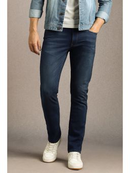 Louis Philippe - Men Navy Mid Slim Fit Jeans