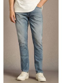 Louis Philippe - Men Light Blue Light Slim Fit Jeans