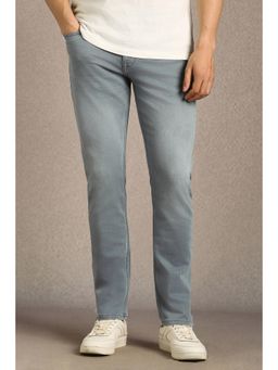 Louis Philippe - Men Grey Light Slim Fit Jeans