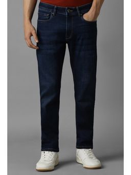 Louis Philippe - Men Navy Mid Regular Fit Jeans