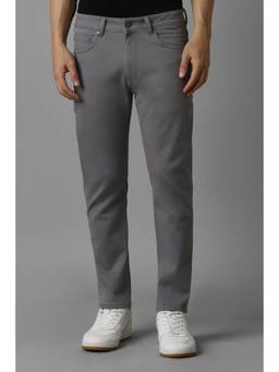 Louis Philippe - Men Grey Dark Regular Fit Jeans