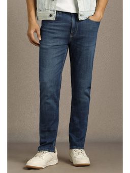 Louis Philippe - Men Blue Mid Regular Fit Jeans