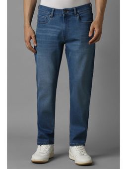 Louis Philippe - Men Blue Mid Regular Fit Jeans