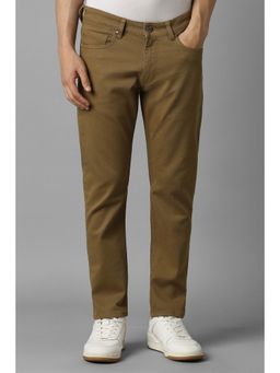 Louis Philippe - Men Khaki Dark Regular Fit Jeans