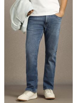 Louis Philippe - Men Blue Mid Regular Fit Jeans