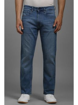 Louis Philippe - Men Blue Mid Regular Fit Jeans