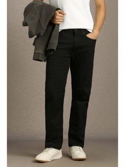 Louis Philippe - Men Black Dark Relaxed Fit Jeans