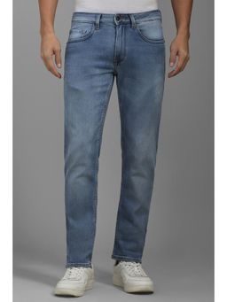 Louis Philippe - Men Blue Mid Regular Fit Jeans