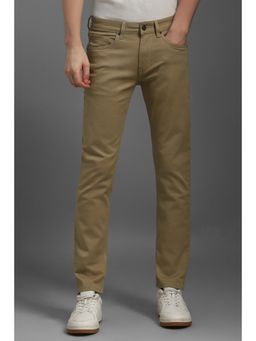 Louis Philippe - Men Brown Dark Slim Fit Jeans