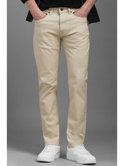 Louis Philippe - Men Beige Light Slim Fit Jeans