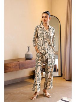 Gahan - Cotton Digital Printed Co-Ord Set - Green