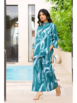 Gahan - Cotton Digital Printed Co-Ord Set - Blue