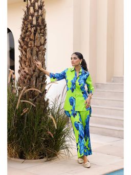 Gahan - Cotton Digital Printed Co-Ord Set - Green