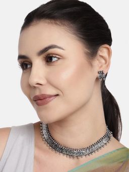 I Jewels - Traditional Stylish Necklace with Earrings