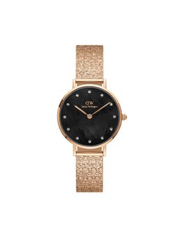Daniel Wellington - Petite Lumine Pressed Piano 28mm Black MOP Dial Womens Rose Gold Watch