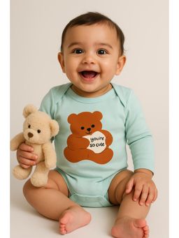 Earthy Tweens - Pastel Green Cotton Jersey Envelope Neckline Onesie