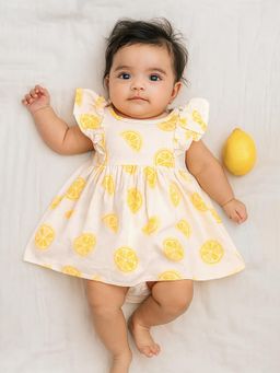 Somersault - Lemon Slice Printed Jacquard Dress