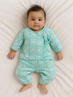 Somersault - Icy Cool Lemonade Wrap Around Cotton Jhabla and Pant