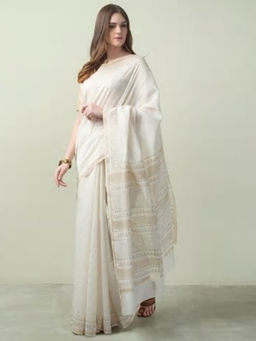 Fabindia - Cotton Silk Hand Block Print Sari