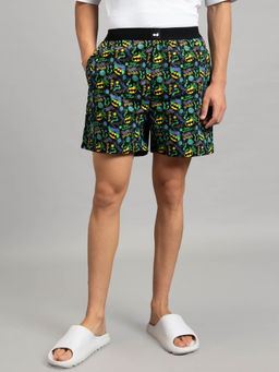Bewakoof - Official DC Men's Black All Over Printed Boxers