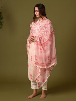 Prakriti Jaipur - Pink Blush Dupatta
