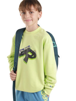 RARE ONES - Boys Green Cotton Blend Sweatshirt