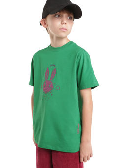 RARE ONES - Boys Green Cotton Blend T-shirt