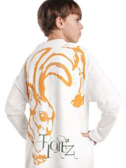 RARE ONES - Boys White Cotton Blend T-shirt