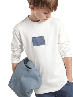 RARE ONES - Boys White Cotton T-shirt