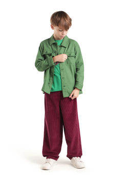 RARE ONES - Boys Red Cotton Trouser