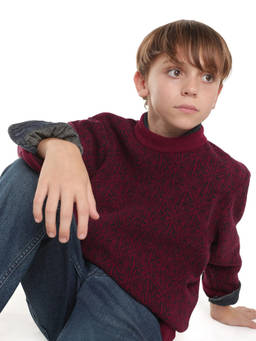 RARE ONES - Boys Maroon Polyester Sweater